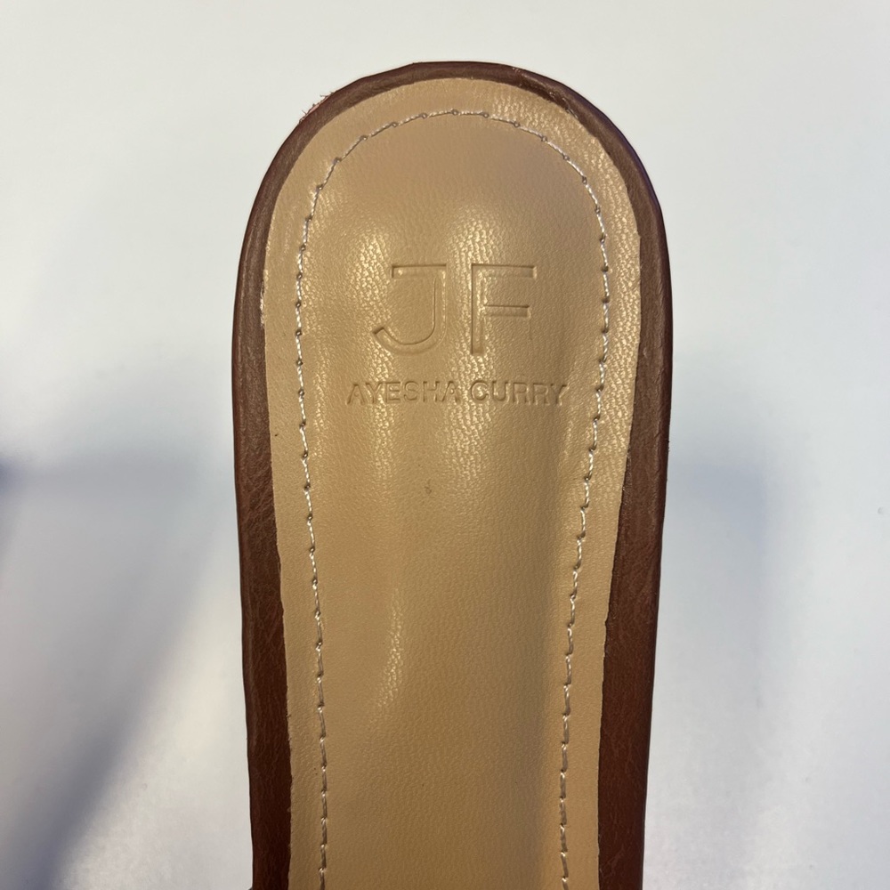 Brown Leather High Heel Shoes - Picture 2 of 5